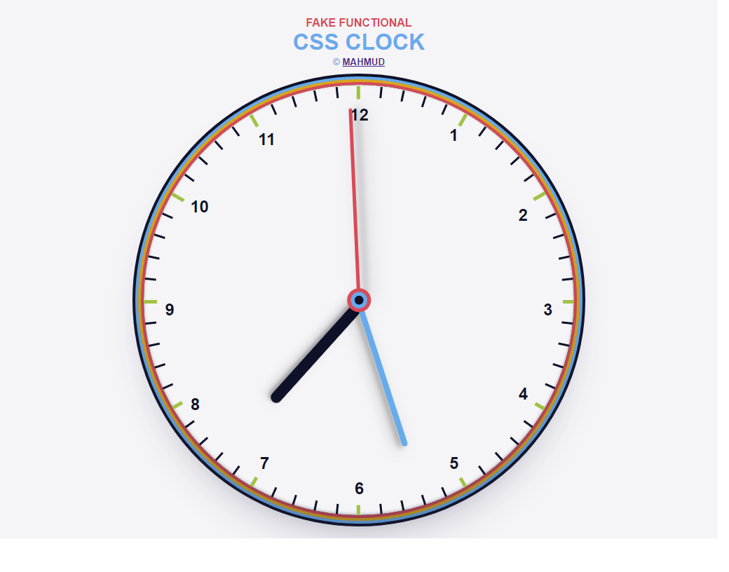 css clock